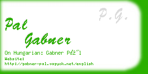 pal gabner business card